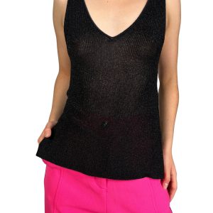 Top Tejido Fibras Metalizadas