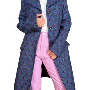 Abrigo Lana Virgen Jacquard