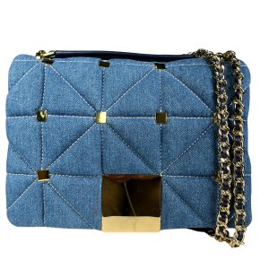 Cartera Denim Acolchada