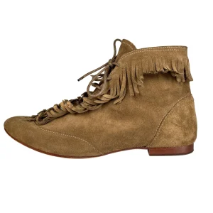 Botines Flecos Cuero