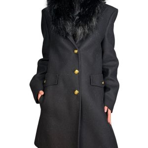 Abrigo Cuello Piel Sintética