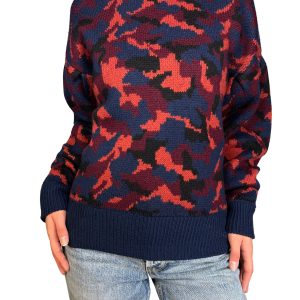 Sweater Brycen Camo in Midnight Lana