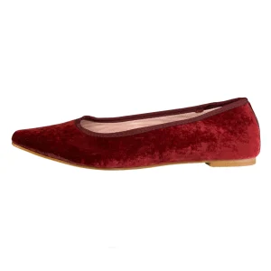 Flats Velvet Burdeo