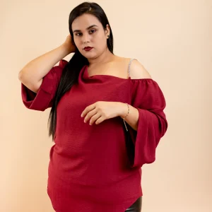 Blusa fiesta tirante de pedreria