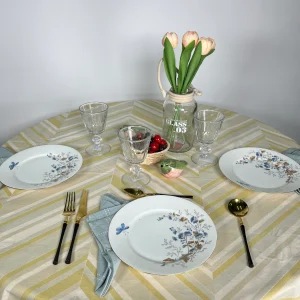 Set 3 Platos Borde de Oro