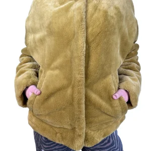 Chaqueta Peluda Mostaza