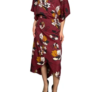 Vestido Bankoni Burdeo