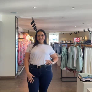 Jeans Skinny Tiro Alto