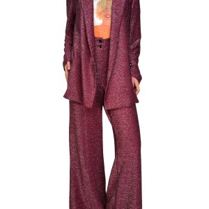 Set Morado Fibras Metalizadas