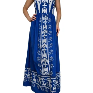 Vestido Lino Bordado