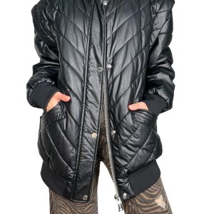 Chaqueta Ecocuero Oversize