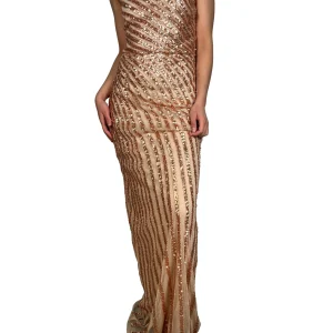 Vestido Lentejuelas Rose Gold