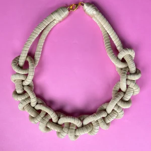 Collar Trenzado Beige M