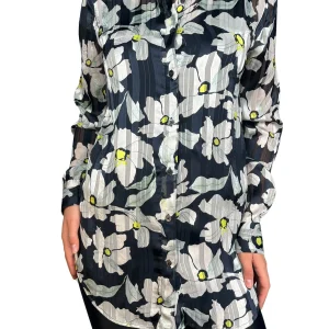Blusa Traslúcida Flores
