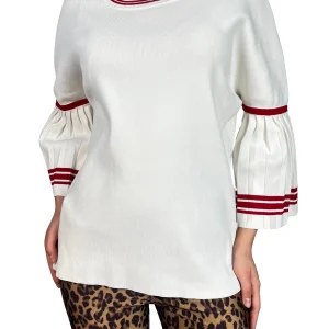 Sweater Mangas Plisadas