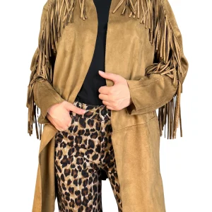 Chaqueta Camel Flecos