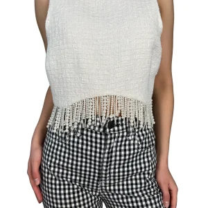 Crop Top Flecos de Perla