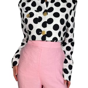 Chaqueta Crop Lunares