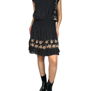 Vestido Traslucido Bordado