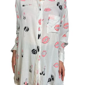 Blusa Botones Mangas