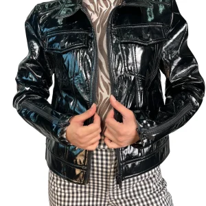 Chaqueta Ecocuero Acharolada