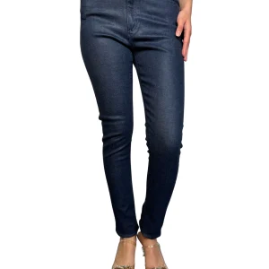 Jeans Slim Satin Blue