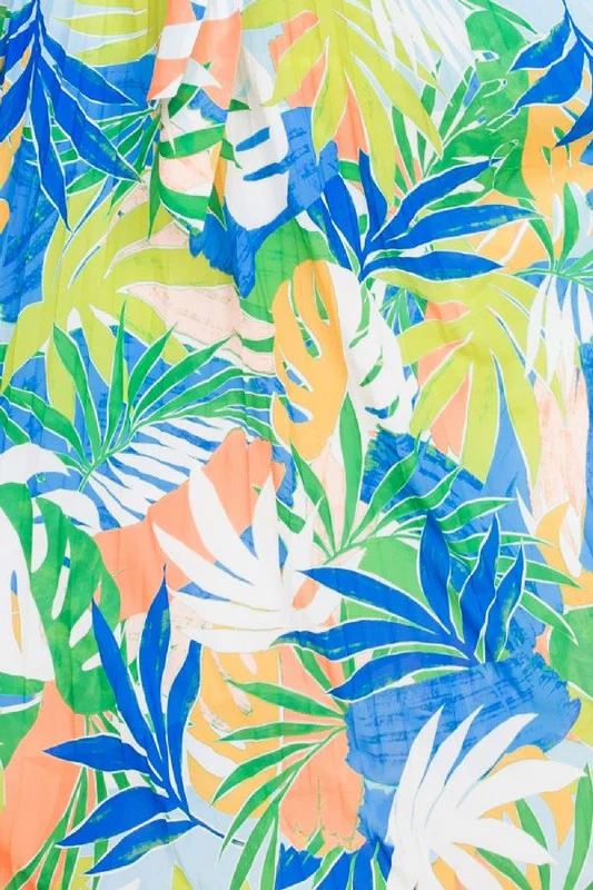 MAXI Vestido con estampado tropical - Imagen 5