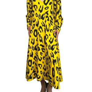 Vestido Amarillo Animal Print