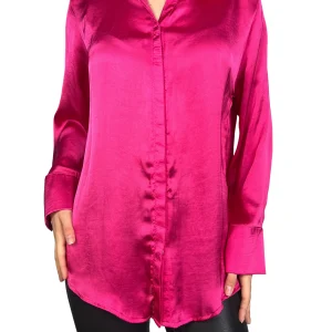Blusa Fucsia Satinada