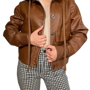 Chaqueta Ribera Miel Cuero