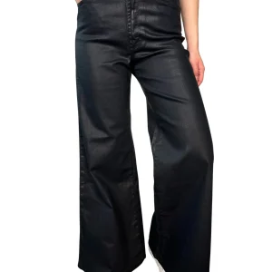 Pantalón Palazzo Satin Blue Black