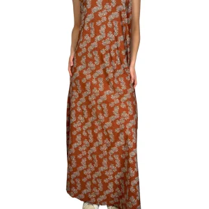 Vestido Terracota Estampado