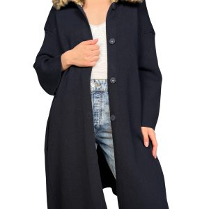 Abrigo Tejido Piel Sintética