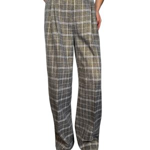 Pantalón Tartán Fibras Metalizadas
