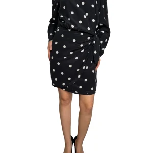 Vestido Seda Lunares