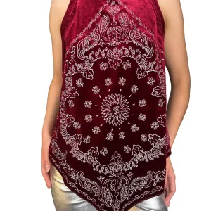 Blusa Velvet Bordada