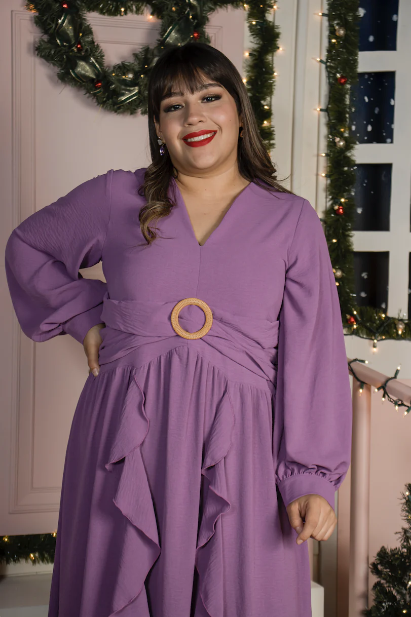 Maxi vestido de fiesta asimétrico - Imagen 8