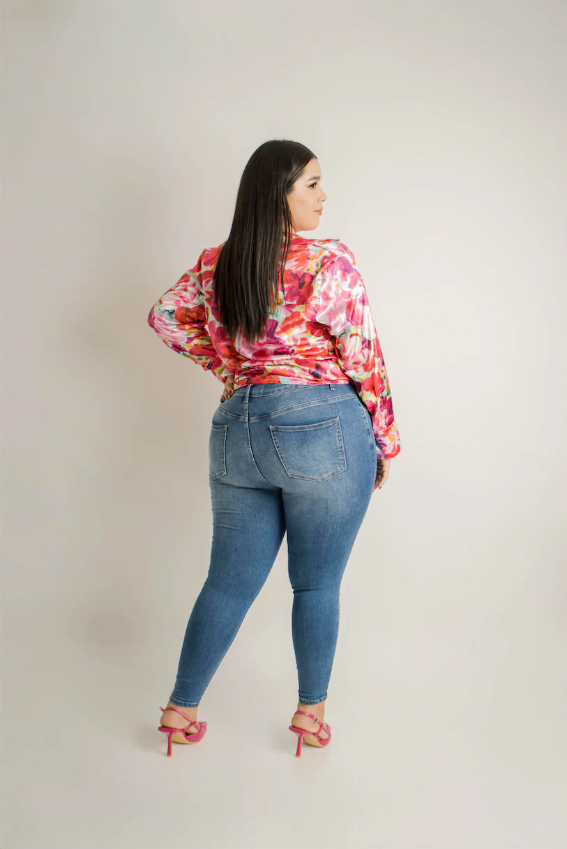 Jeans skinny deslavado - Imagen 4