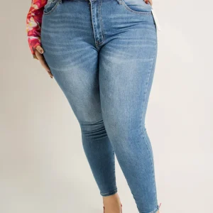 Jeans skinny deslavado