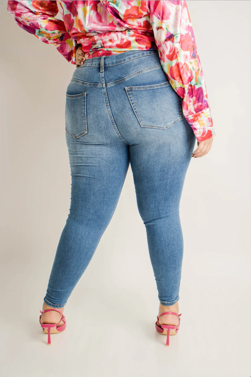 Jeans skinny deslavado - Imagen 5