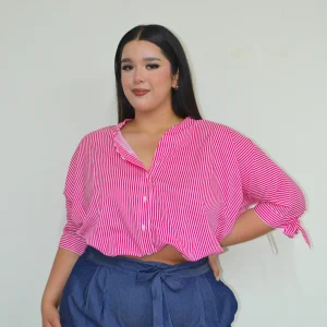 Blusa camisera a rayas