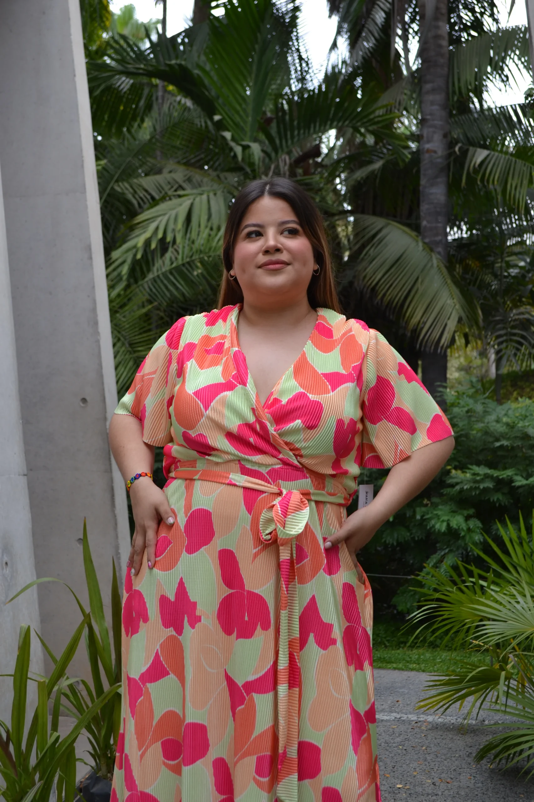 Maxi vestido de fiesta estampado - Imagen 5