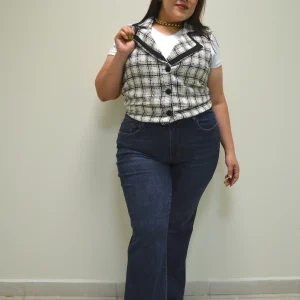 Chaleco Corto Estampado