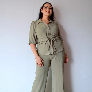 Set De Blusa Manga 3/4  y Pantalón