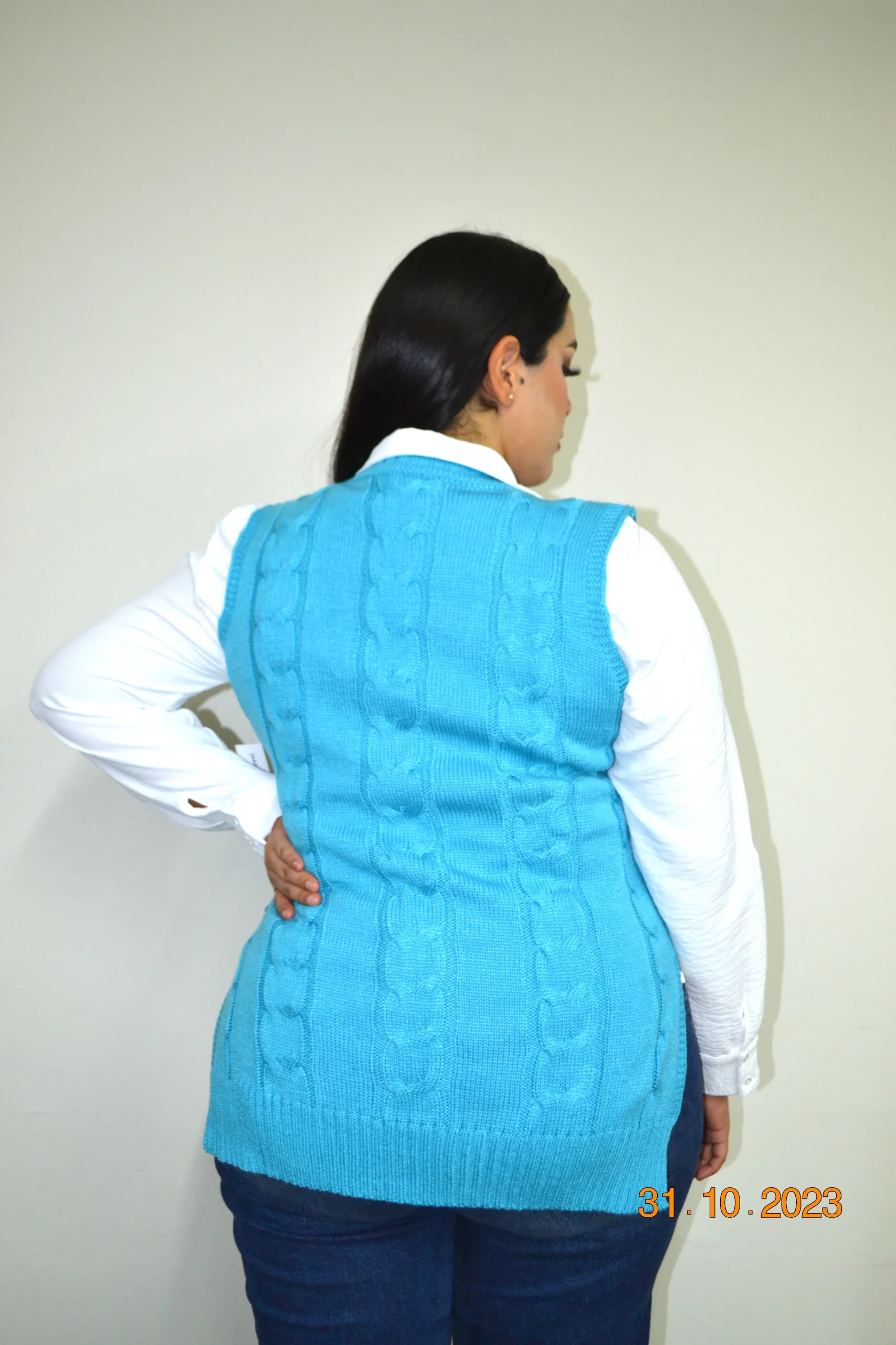 Chaleco tejido oversized - Imagen 4