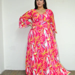 Maxi vestido de fiesta estampado