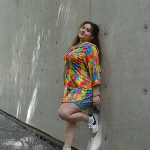 Blusa camisera estampada