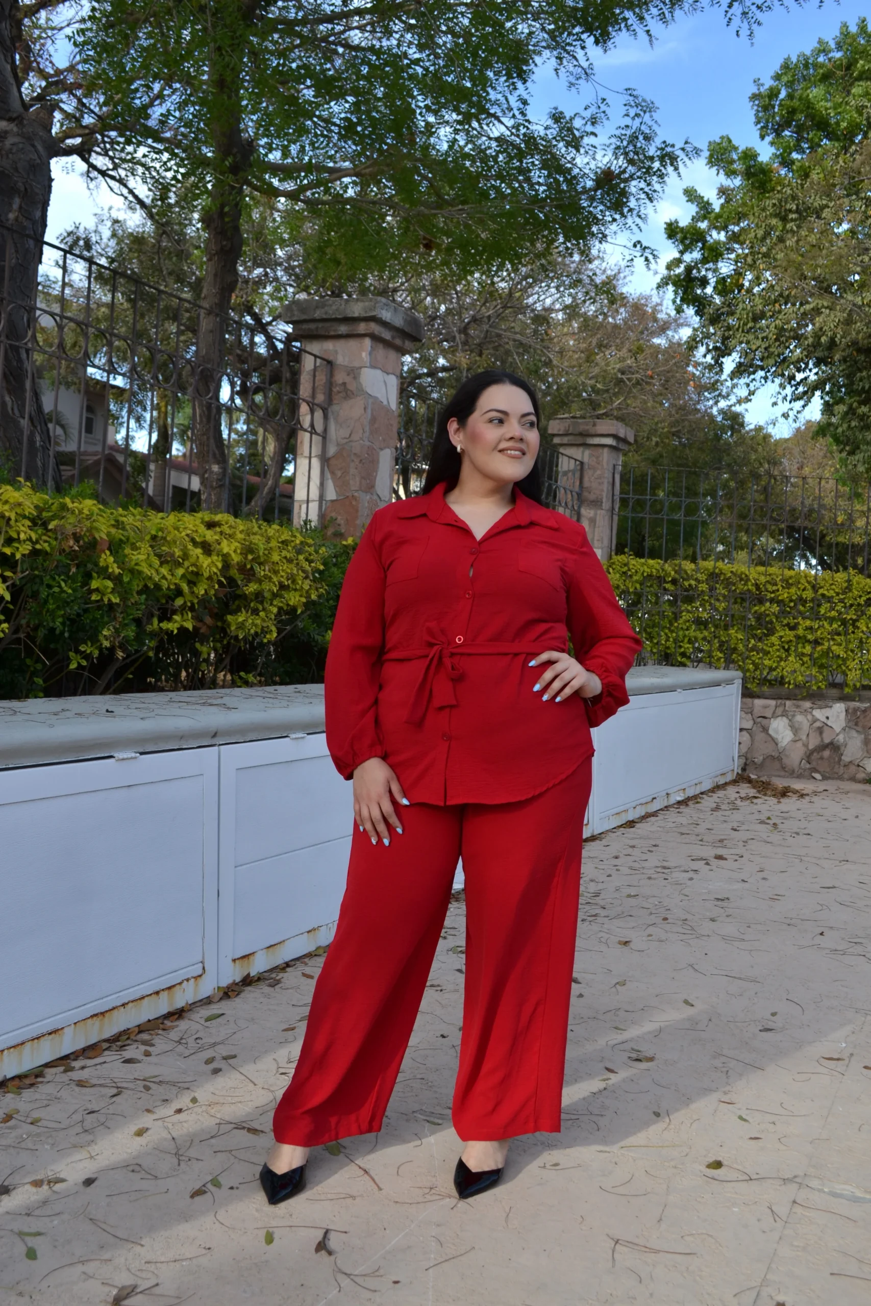 Set De Blusa Manga Larga y Pantalón