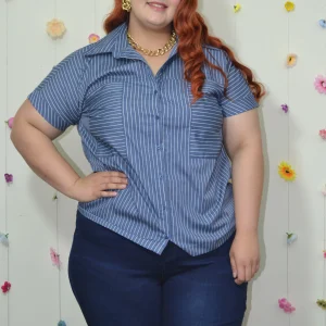 Blusa Camisera Rayada