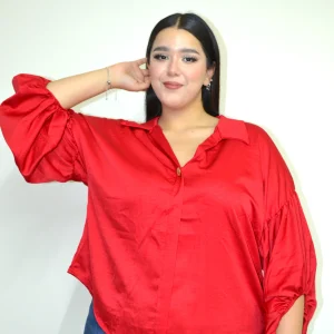 Blusa manga abullonada